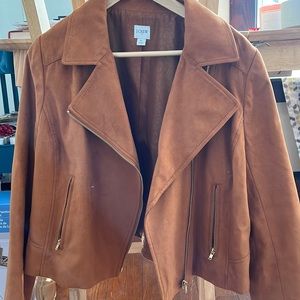 Suede jcrew moto jacket